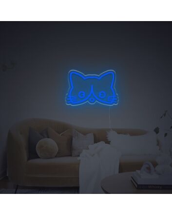 Cuty Cat Head LED Neon Sign