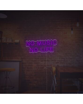 No Music No Life LED Neon Sign