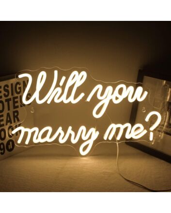 Will You Be My Girlfriend Neon Sign