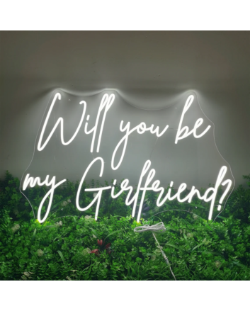 Will You Be My Girlfriend Neon Sign  v2
