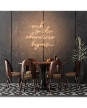 And so the adventure begins... Custom LED Neon Sign