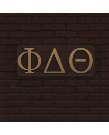 Phi Delta Theta ΦΔΘ LED Neon Sign Perfect for Greek Life Gatherings and Chapter Houses