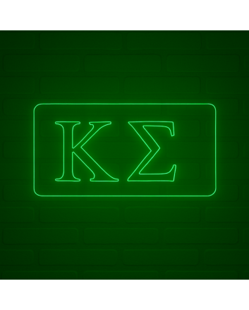 Kappa Sigma ΚΣ LED Neon Sign for Brotherhood Events and Fraternity Decor