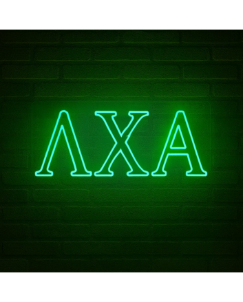 Lambda Chi Alpha ΛΧΑ LED Neon Sign for Brotherhood Events and Fraternity Decor