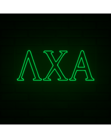 Lambda Chi Alpha ΛΧΑ LED Neon Sign for Brotherhood Events and Fraternity Decor