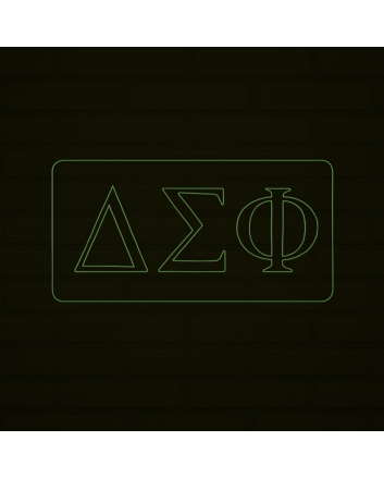 Delta Sigma Phi ΔΣΦ LED Neon Sign for Brotherhood Events and Fraternity Decor