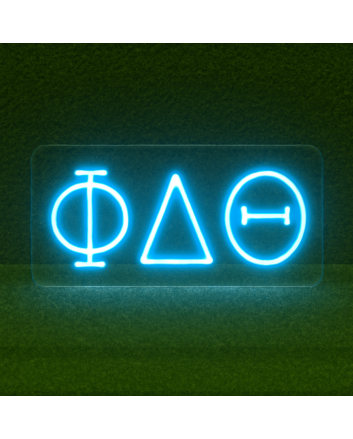 Phi Delta Theta ΦΔΘ LED Neon Sign Celebrating Brotherhood and Lifelong Friendship