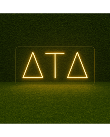 Delta Tau Delta ΔΤΔ LED Neon Sign Celebrating Brotherhood and Lifelong Connections