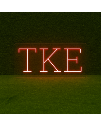 Tau Kappa Epsilon ΤΚΕ LED Neon Sign Celebrating Brotherhood and Commitment