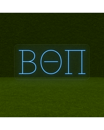Beta Theta Pi ΒΘΠ LED Neon Sign Celebrating Brotherhood and Lifelong Friendship