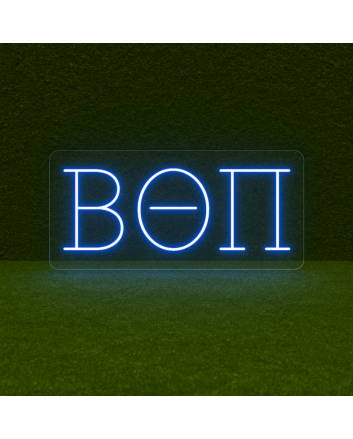 Beta Theta Pi ΒΘΠ LED Neon Sign Celebrating Brotherhood and Lifelong Friendship