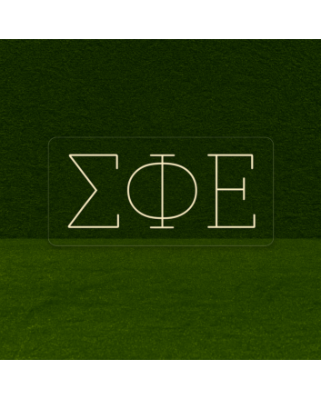 Sigma Phi Epsilon ΣΦΕ LED Neon Sign Celebrating Brotherhood and Wisdom