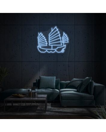 Turtle ship LED neon sign