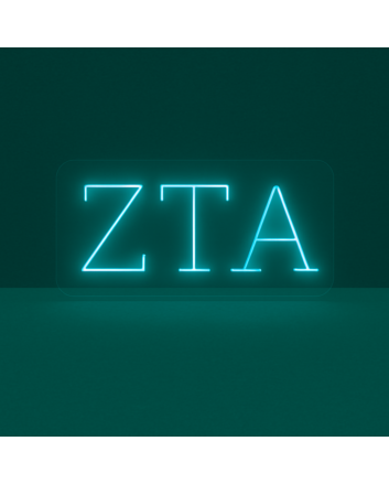 Zeta Tau Alpha ΖΤΑ LED Neon Sign Celebrating Sisterhood and Empowerment