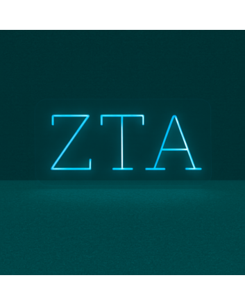 Zeta Tau Alpha ΖΤΑ LED Neon Sign Celebrating Sisterhood and Empowerment