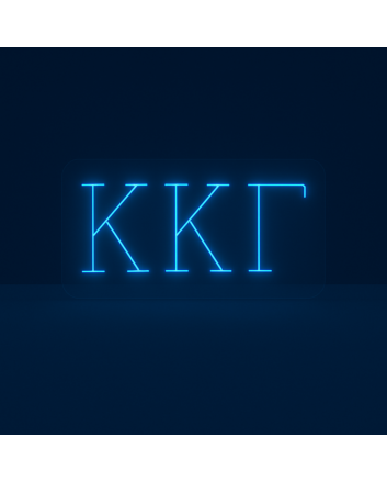 Kappa Kappa Gamma ΚΚΓ LED Neon Sign Showcasing Sisterhood and Empowerment