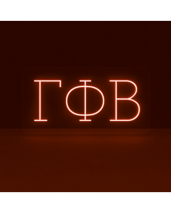 Gamma Phi Beta ΓΦΒ LED Neon Sign Celebrating Sisterhood and Empowerment