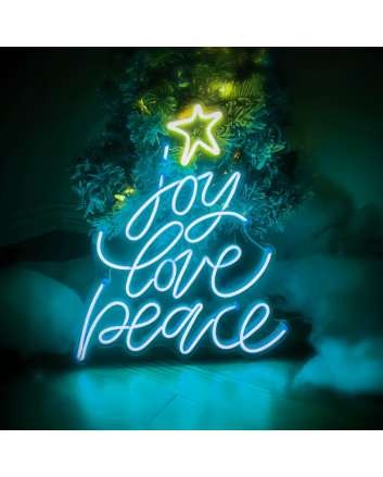 Love Peace Neon Sign Illuminate Your Space with Happiness, Affection, and Tranquility
