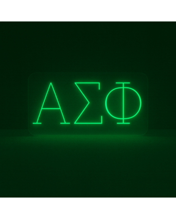 Alpha Sigma Phi ΑΣΦ LED Neon Sign Celebrating Brotherhood and Leadership