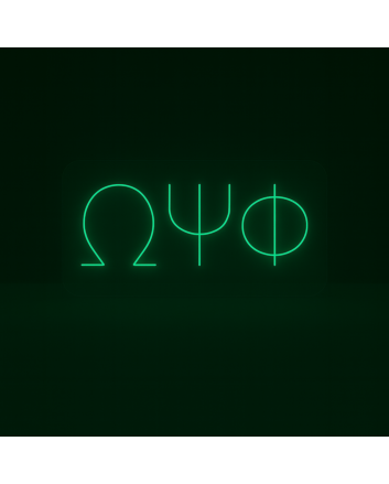 Omega Psi Phi ΩΨΦ LED Neon Sign Celebrating Friendship and Brotherhood