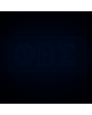 Phi Beta Sigma ΦΒΣ LED Neon Sign Celebrating Brotherhood and Service