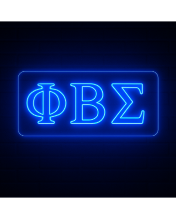 Phi Beta Sigma ΦΒΣ LED Neon Sign Celebrating Brotherhood and Service