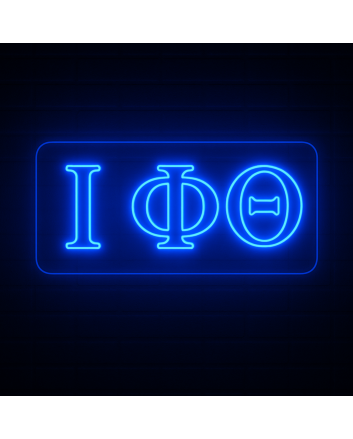 Iota Phi Theta ΙΦΘ LED Neon Sign Celebrating Brotherhood and Leadership