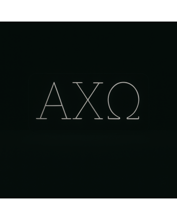 Alpha Chi Omega ΑΧΩ LED Neon Sign Celebrating Sisterhood and Strength