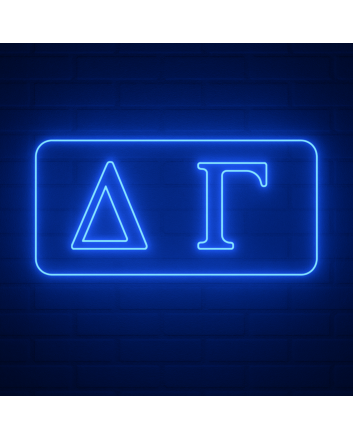 Delta Gamma ΔΓ LED Neon Sign Celebrating Sisterhood and Friendship