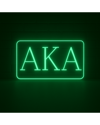 Alpha Kappa Alpha ΑΚΑ LED Neon Sign Celebrating Sisterhood and Service