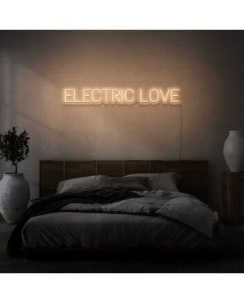 Electric Love Neon Lettering