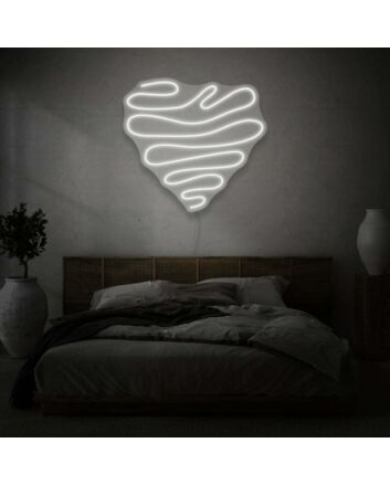 Squiggle Heart LED Neon Sign