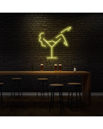 Martini Glass LED Neon Sign
