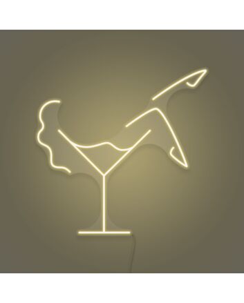 Martini Glass LED Neon Sign