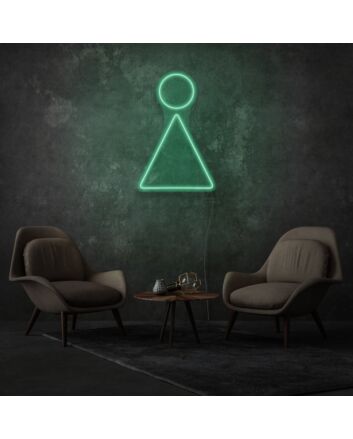 Minimalist Woman LED Neon Sign