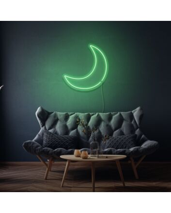 Crescent Moon LED Neon Sign