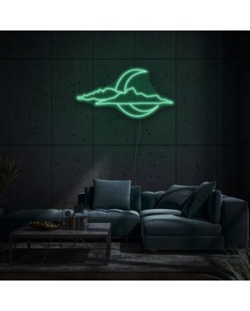 New Moon In Cloud LED Neon Sign