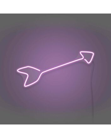 Arrow Neon Sign Directing Focus and Attention