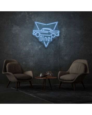 Customize Road Diner Neon Classic Americana on the Highway