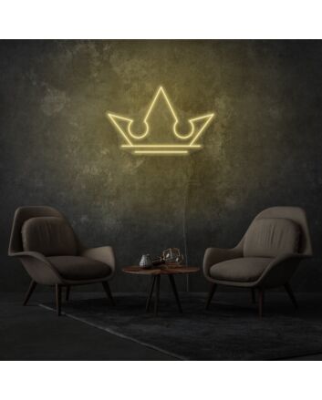 Royal Crown Neon Elegance and Regal Charm