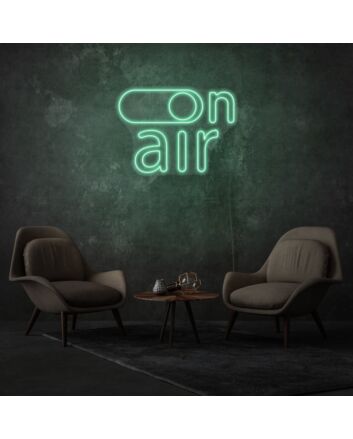 On Air Sign Neon Dynamic Broadcasting Energy