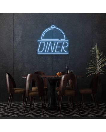 Customize Diner Neon Lettering Classic American Diner Feel