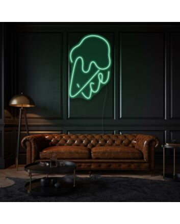 Ice Cream with Neon Sweet Treats and Delight