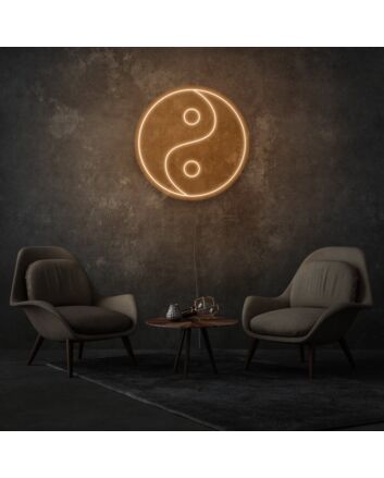 Yin Yang Neon Balance and Harmony