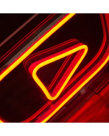 YouTube Neon Icon of Digital Entertainment