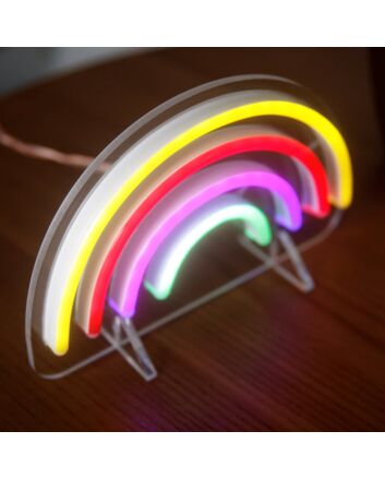 Rainbow Neon Spectrum of Hope and Diversity