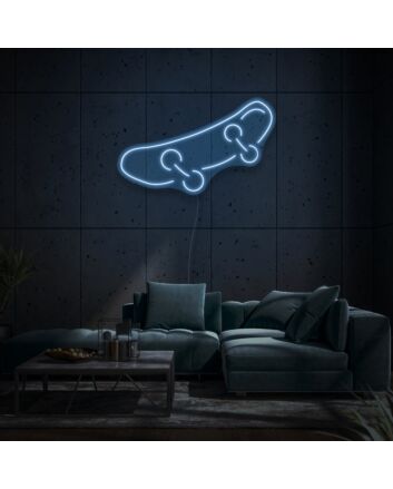 Skateboard Neon Symbol of Youth and Rebellion