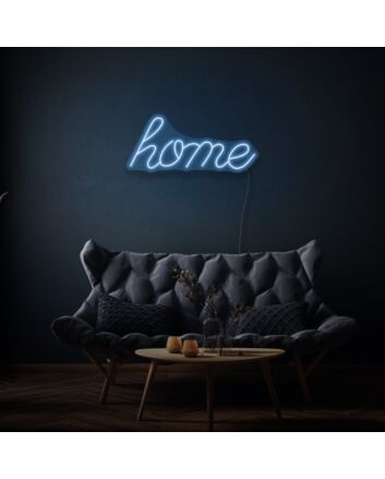 Home Cursive Neon Welcoming and Warm Atmosphere