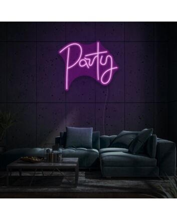 Party Neon Lettering Fun and Festive Atmosphere