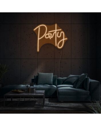 Party Neon Lettering Fun and Festive Atmosphere